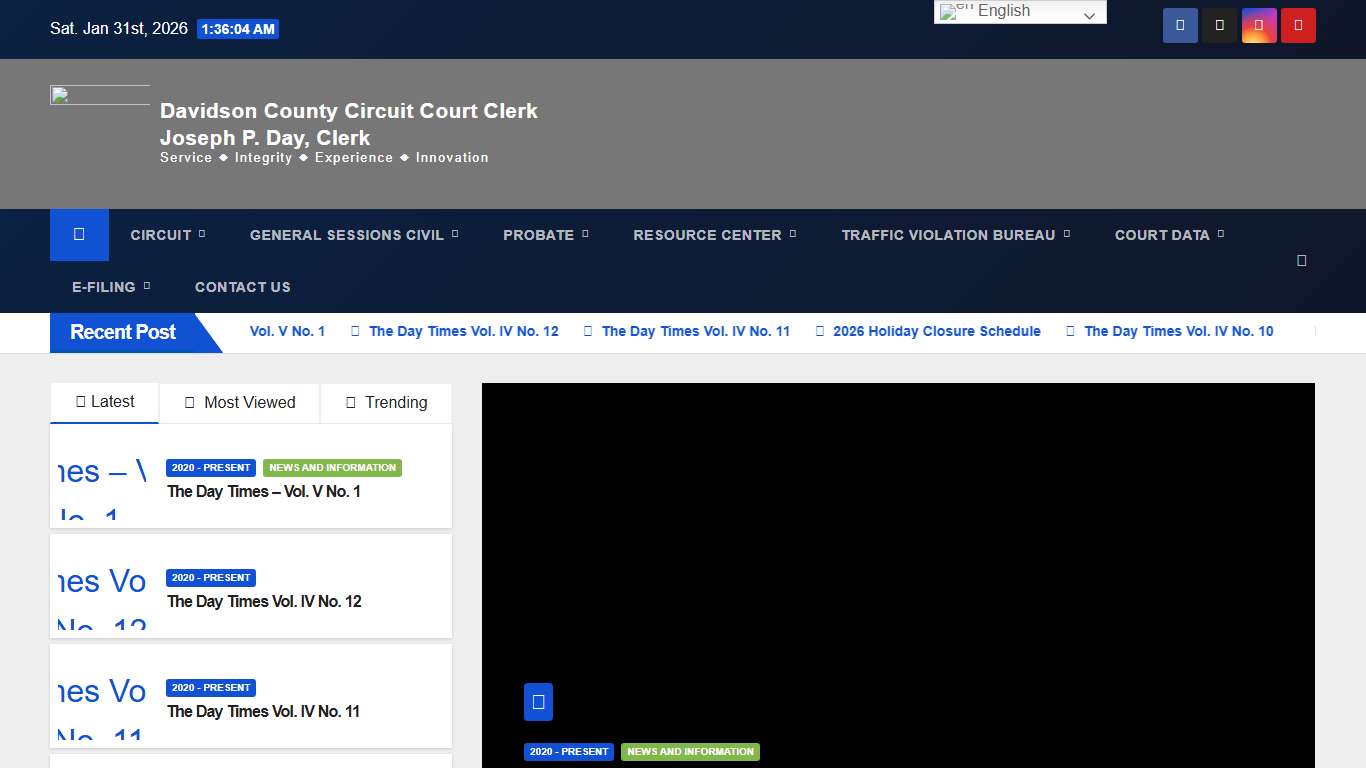 Circuit Court Clerk – Joseph P. Day, Clerk